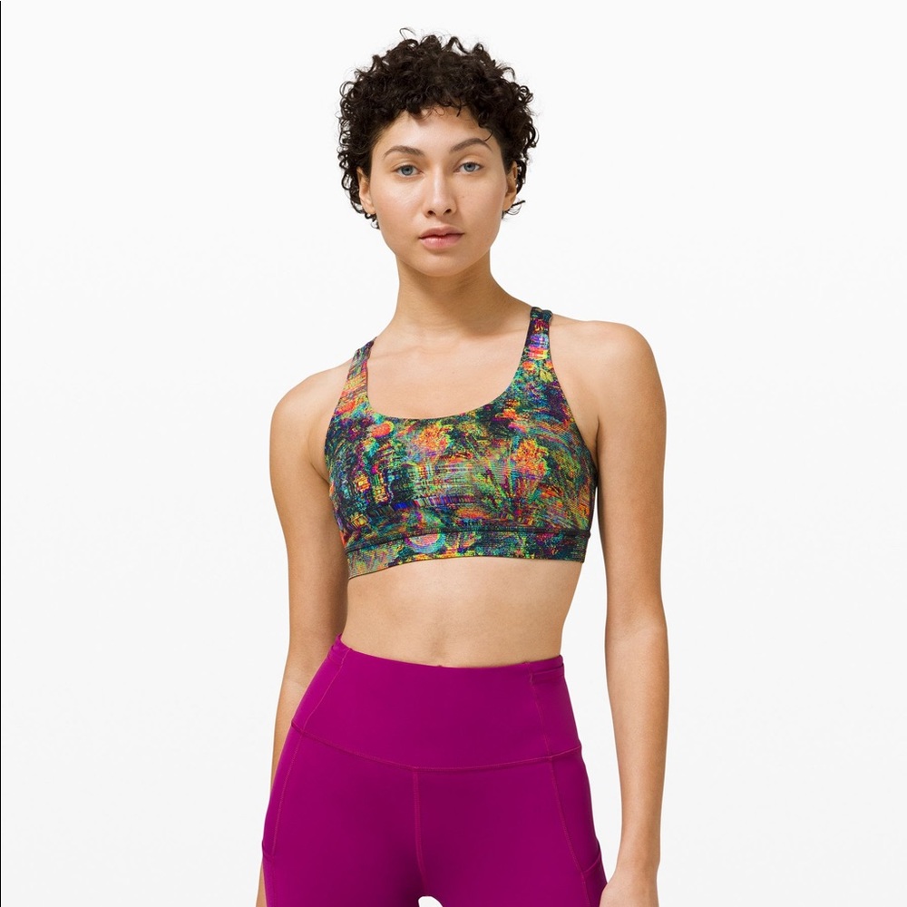 Lululemon Energy Bra Glitch Tapestry Starlight Multi 8